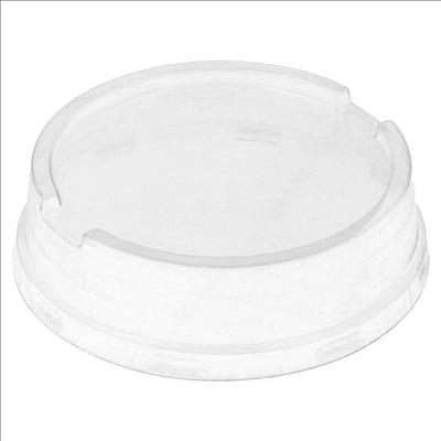 COUVERCLES HAUTES POUR RÉCIPIENTS 206.08/09/11/25/26/27  Ø8,5 CM TRANSPARENT PET (100 UNITÉS)