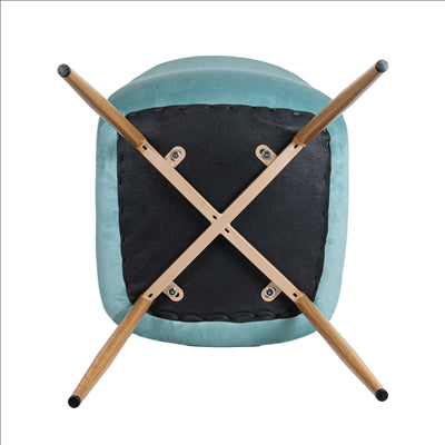 CHAISE 'SUPRA-TEK'  54x45x87 CM CACTUS VELOURS (4 UNITÉS)