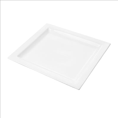 ASSIETTES RECTANGULAIRES  32x28,5 CM BLANC PORCELAINE (6 UNITÉS)