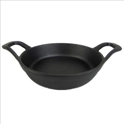 CASSEROLE RONDE 500 ml Ø 16(22,3)x3,7 CM NOIR FER (8 UNITÉS)