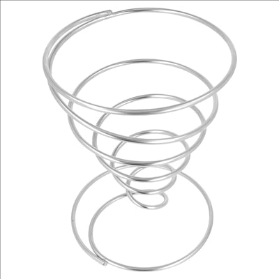 BASKETS 'ARTINOX'  Ø 10x18 CM CHROME ACIER (6 UNITÉS)