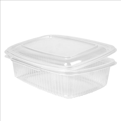 RÉCIPIENT AVEC CHARNIÈRE 750 ML 18,7x14,4x5,2 CM TRANSPARENT PP (400 UNITÉS)
