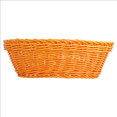 CORBEILLES SIMILAIRE OSIER OVALES  23x17x8 CM ORANGE PP (12 UNITÉS)