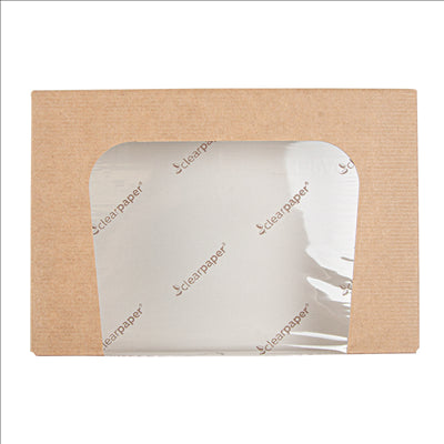 RÉCIPIENTS SUSHI+FÊNETRE ECO 'THEPACK' 220 G/M2 17,5x12x4,5 CM NATUREL CARTON ONDULÉ NANO-MICRO (400 UNITÉS)