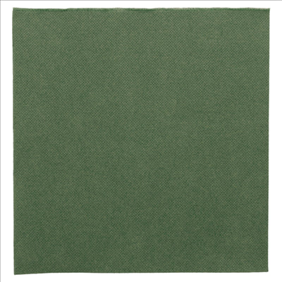 SERVIETTES ECOLABEL 'DOUBLE POINT' 18 G/M2 39x39 CM VERT JAGUAR OUATE (1200 UNITÉS)