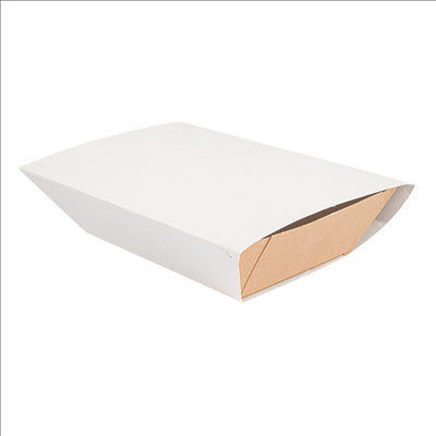 HOUSSES POUR BARQUETTES 'THEPACK' 2400 G 250 G/M2 17x9,8x7 CM BLANC CARTON ONDULÉ NANO-MICRO (600 UNITÉS)