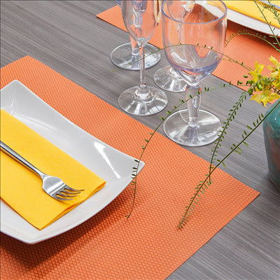 SETS DE TABLE 'SPUNBOND PLUS+' 80 G/M2 30x40 CM ORANGE PP (500 UNITÉS)