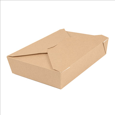 BOÎTES AMÉRICAINES MICRO-ONDABLES 'THEPACK' 1470 ML 220 + 12PP G/M2 19,6x14x4,5 CM NATUREL CARTON ONDULÉ NANO-MICRO (300 UNITÉS)