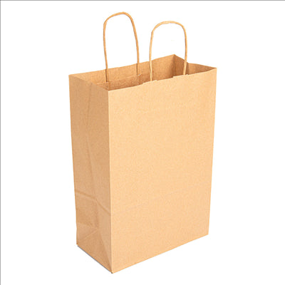 SACS SOS AVEC ANSES  80 G/M2 20+10x29 CM NATUREL KRAFT (250 UNITÉS)