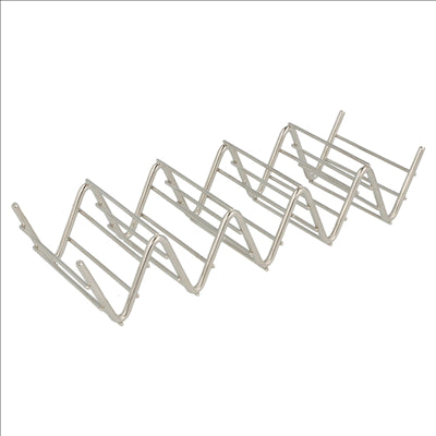 RACK POUR 4/5 TACOS 'ARTINOX'  19,7x6,4x3,8 CM ARGENTE INOX (12 UNITÉS)