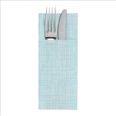 SERVIETTES "CANGURITO" 'DRY COTTON' 55 G/M2 33x40 CM TURQUOISE AIRLAID (700 UNITÉS)