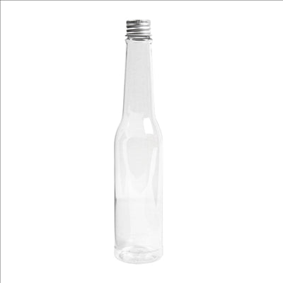 FLACONS AVEC BOUCHON EN ALUMINIUM 180 ML Ø4,3x20,5 CM TRANSPARENT PET (210 UNITÉS)