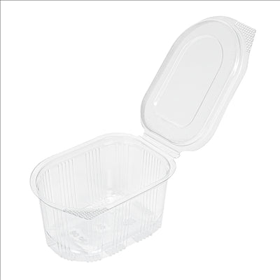PETITS POTS + COUVERCLE INCLUS 80 ML 7,5x5,5x3,7 CM TRANSPARENT PET (1000 UNITÉS)