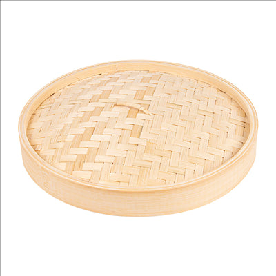 COUVERCLES MAXI DIM-SUM  Ø 30x3 CM NATUREL BAMBOU (4 UNITÉS)