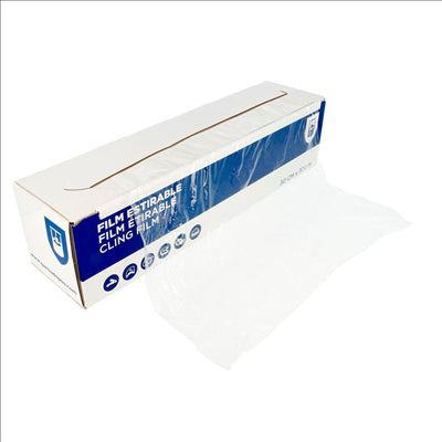 FILM ÉTIRABLE SOUS DISTRIBUTEUR  0,30x300 M TRANSPARENT PVC (6 UNITÉS)