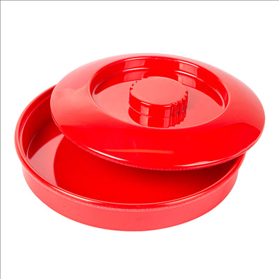 RÉCIPIENTS POUR TORTILLAS 'ASAMI WARE'  Ø 19 CM ROUGE MÉLAMINE (1 UNITÉ)