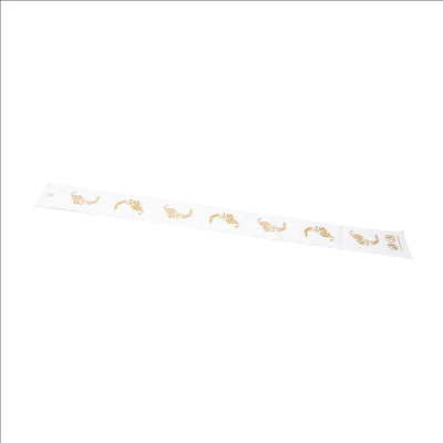 BANDES SANITAIRES WC 'TOUCH OF CHARM'  43x4,5 CM BLANC LDPE (1000 UNITÉS)