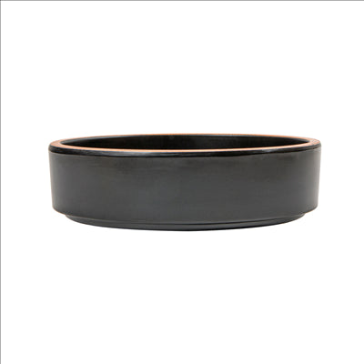 ASSIETTES CREUSES 'ASAMI WARE' 260 ML Ø11,7x3,6 CM NOIR MÉLAMINE (12 UNITÉS)