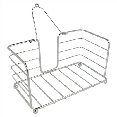 CORBEILLE SERVIETTES  23x12,5x12,5 CM CHROME INOX (1 UNITÉ)