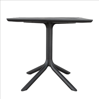 TABLE CARRÉE 'SUPRA-TEK'  80x80x75 CM NOIR PP (1 UNITÉ)