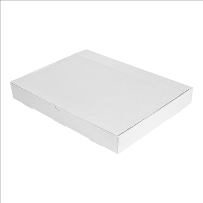 PLATEAUX MODULABLES 'THEPACK' 330 G/M2 40x30x5 CM BLANC CARTON ONDULÉ MICROCANAL (100 UNITÉS)