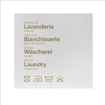 SACHETS LINGE À LAVER  45+12x43 CM BLANC KRAFT (250 UNITÉS)