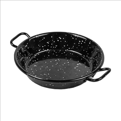 MINI POELE ÉMAILLÉE 'ARTINOX'  Ø10x2 CM NOIR ACIER (10 UNITÉS)