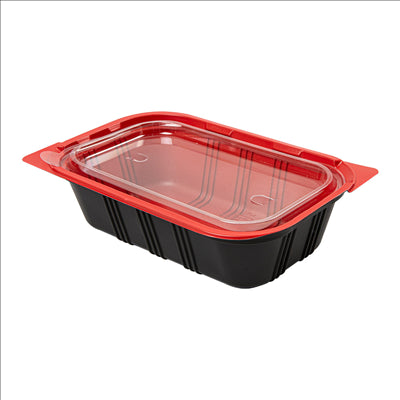 BARQUETTES MICRO-ONDABLES REPAS INDIVIDUEL  19,2x12,7x5 CM NOIR PP (400 UNITÉS)