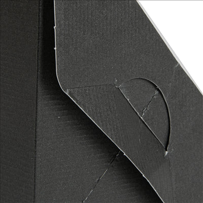 BOÎTES SANDWICH AVEC FENÊTRE - DOBLE 'THEPACK' 230 G/M2 + OPP 12,4x12,4x7,5 CM NOIR CARTON ONDULÉ NANO-MICRO (500 UNITÉS)