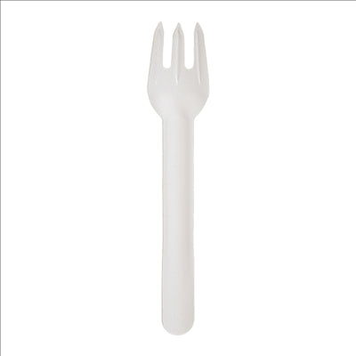 FOURCHETTES 'PAPER CUTLERY' 960 G/M2 15,8 CM BLANC PAPIER (50 UNITÉS)