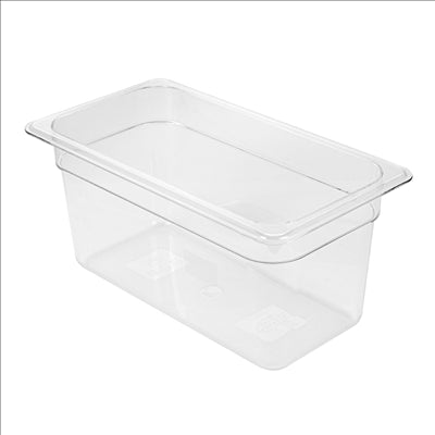 BAC GASTRONOME 1/3 4,9 L 32,5x17,6x15 CM TRANSPARENT POLYCARBONATE (1 UNITÉ)