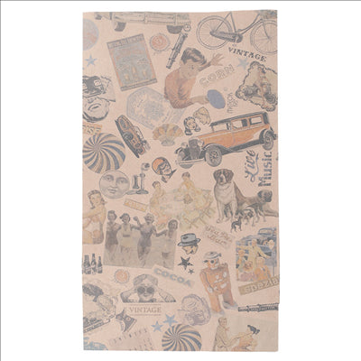 SACS SOS SANS ANSES 'VINTAGE' 80 G/M2 20+9x34,5 CM NATUREL KRAFT (500 UNITÉS)