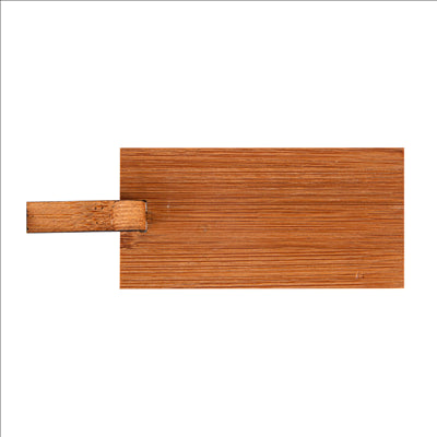 MINI PELLES POUR SNACKS  10x5 CM NATUREL BAMBOU (100 UNITÉS)