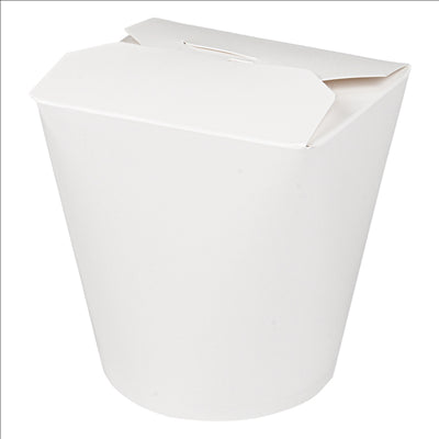 RÉCIPIENTS MULTIUSAGES MICRO-ONDABLES 960 ML 305 + 18 PE G/M2 Ø9x10,8 CM BLANC CARTON (50 UNITÉS)