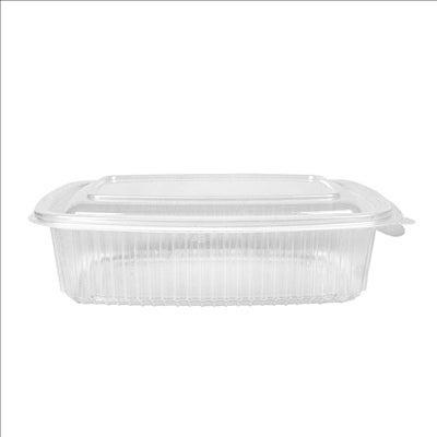 RÉCIPIENT AVEC CHARNIÈRE 750 ML 18,7x14,4x5,2 CM TRANSPARENT PP (400 UNITÉS)