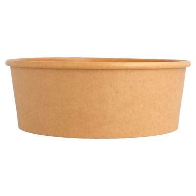 Saladier carton kraft rond 1300 mL | Carton de 300 unités