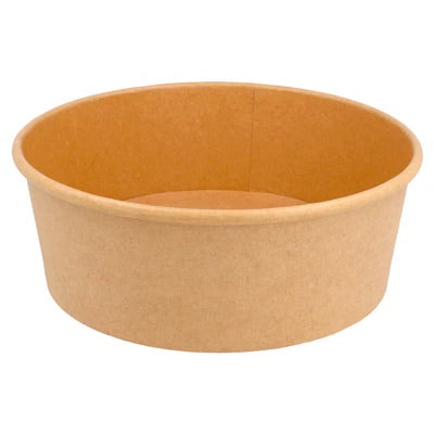 Saladier carton kraft rond 1300 mL | Carton de 300 unités
