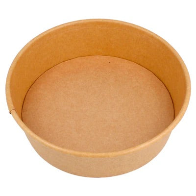 Saladier carton kraft rond 500 mL | Carton de 300 unités
