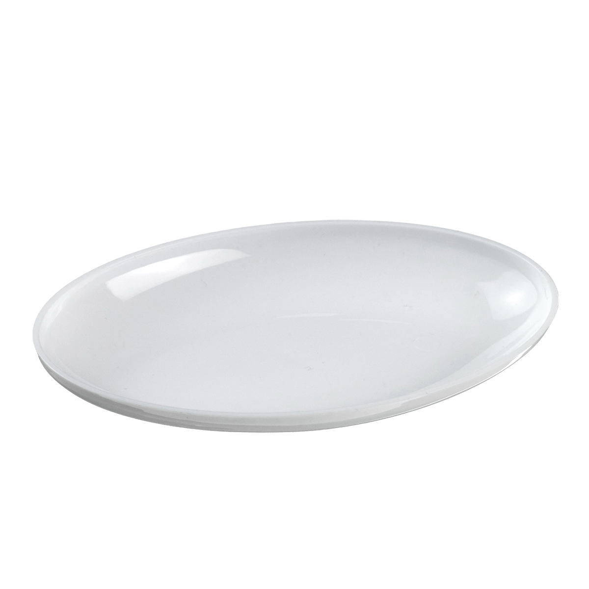 Assiette Galaxie ovale PP blanc 117x72 mm ｜ 200 Unité(s)