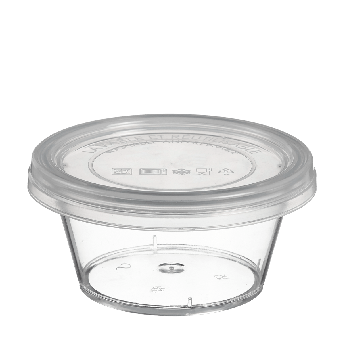 Couvercle PP pour pot Authentik en SAN 330 ml ｜ 200 Unité(s)