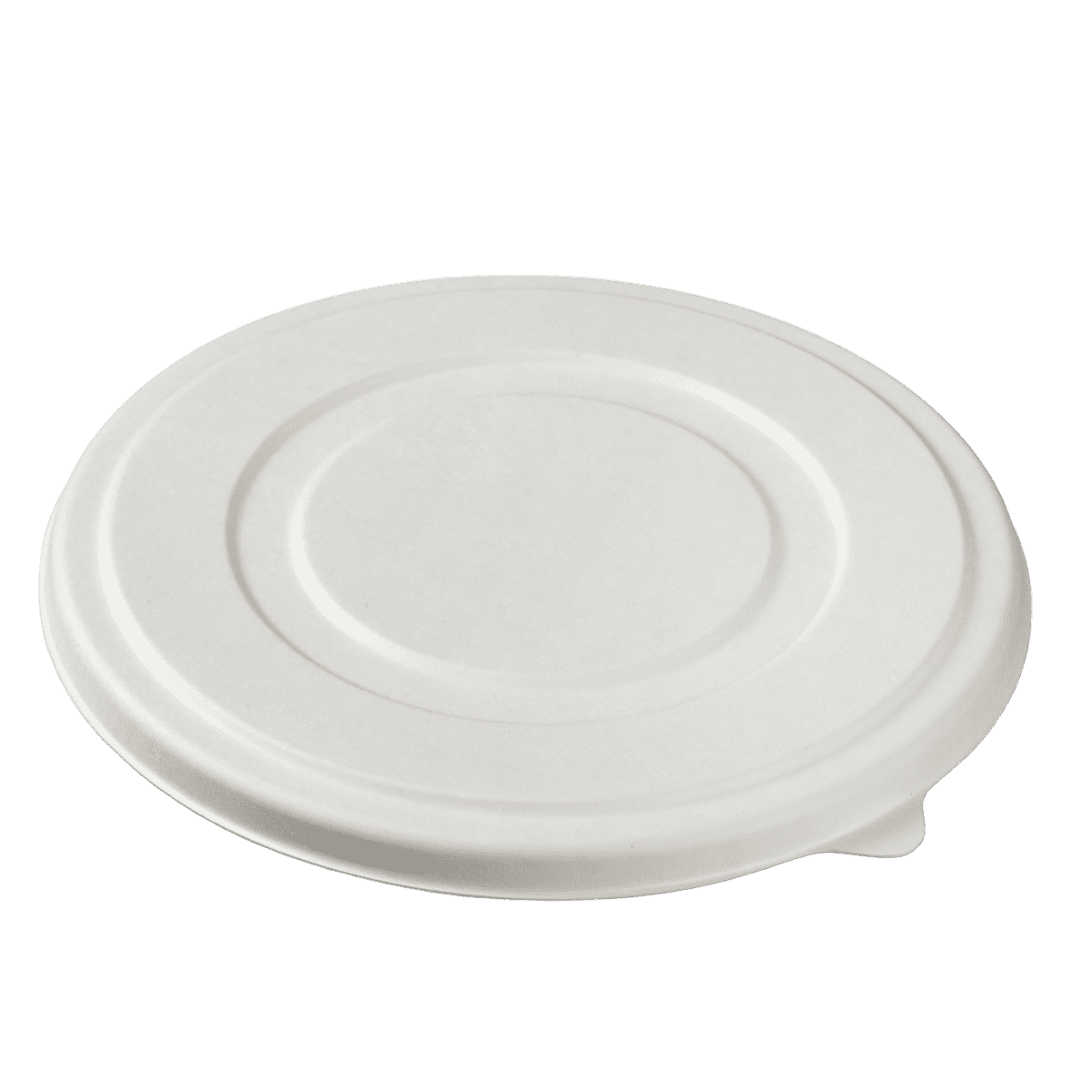 Couvercle pour assiette ronde pulpe de canne H45 Ø205 mm ｜ 300 Unité(s)