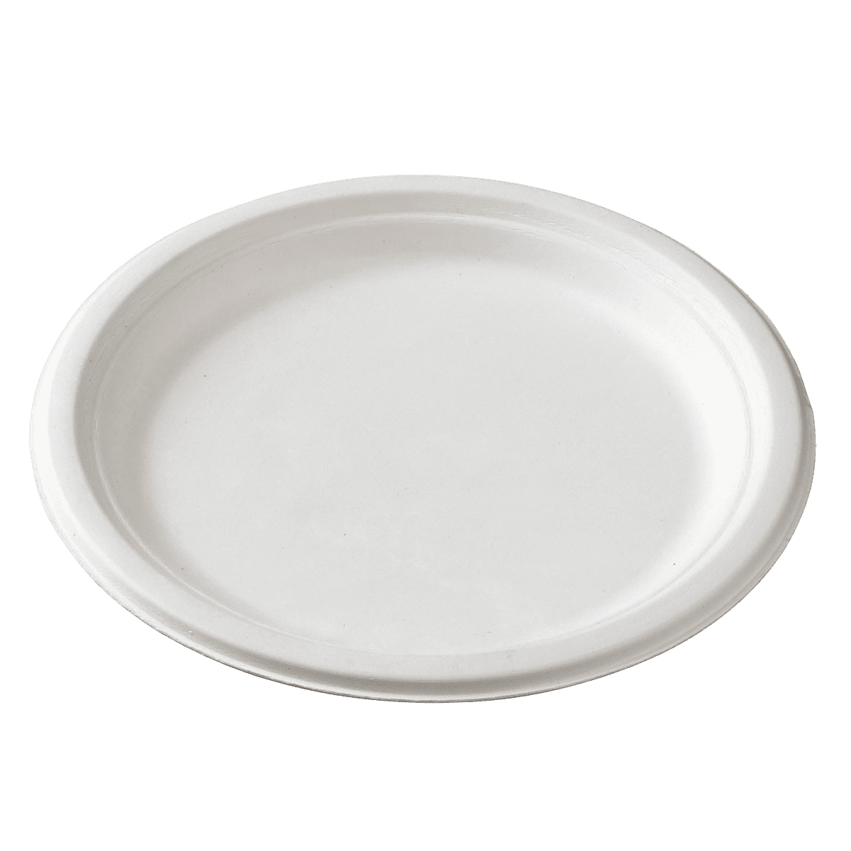 Assiette ronde pulpe de canne Ø230 mm ｜ 1000 Unité(s)