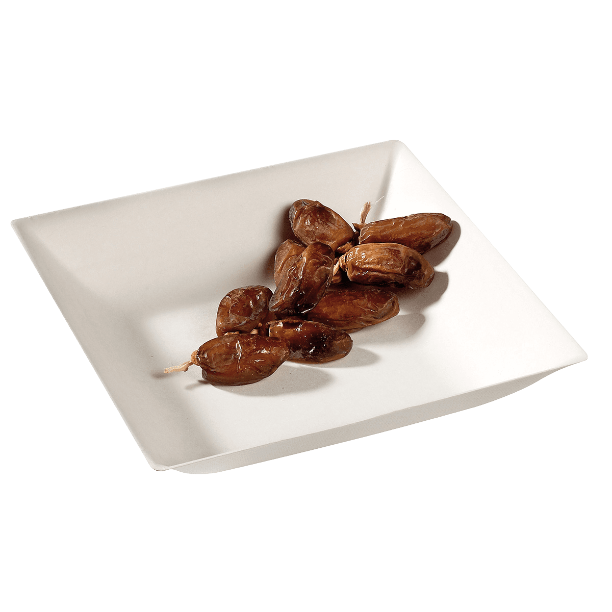 Assiette creuse Imagine pulpe de canne 200x200x40 mm ｜ 100 Unité(s)