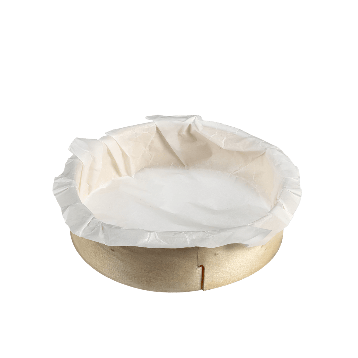 Cercle bois avec encoche + papier cuisson Ø110 H30 mm ｜ 240 Unité(s)