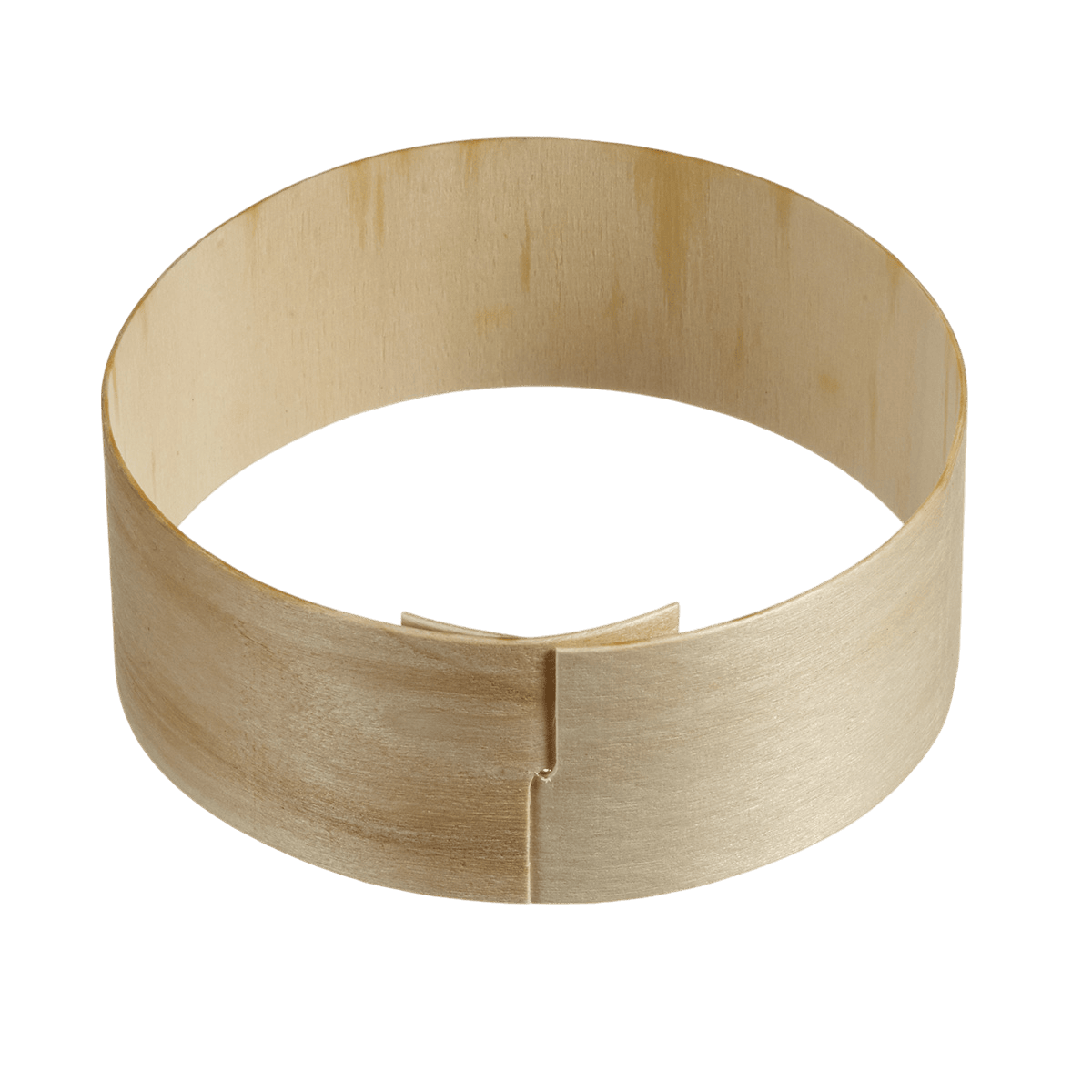 Cercle bois avec encoche + papier cuisson Ø130 H50 mm ｜ 240 Unité(s)