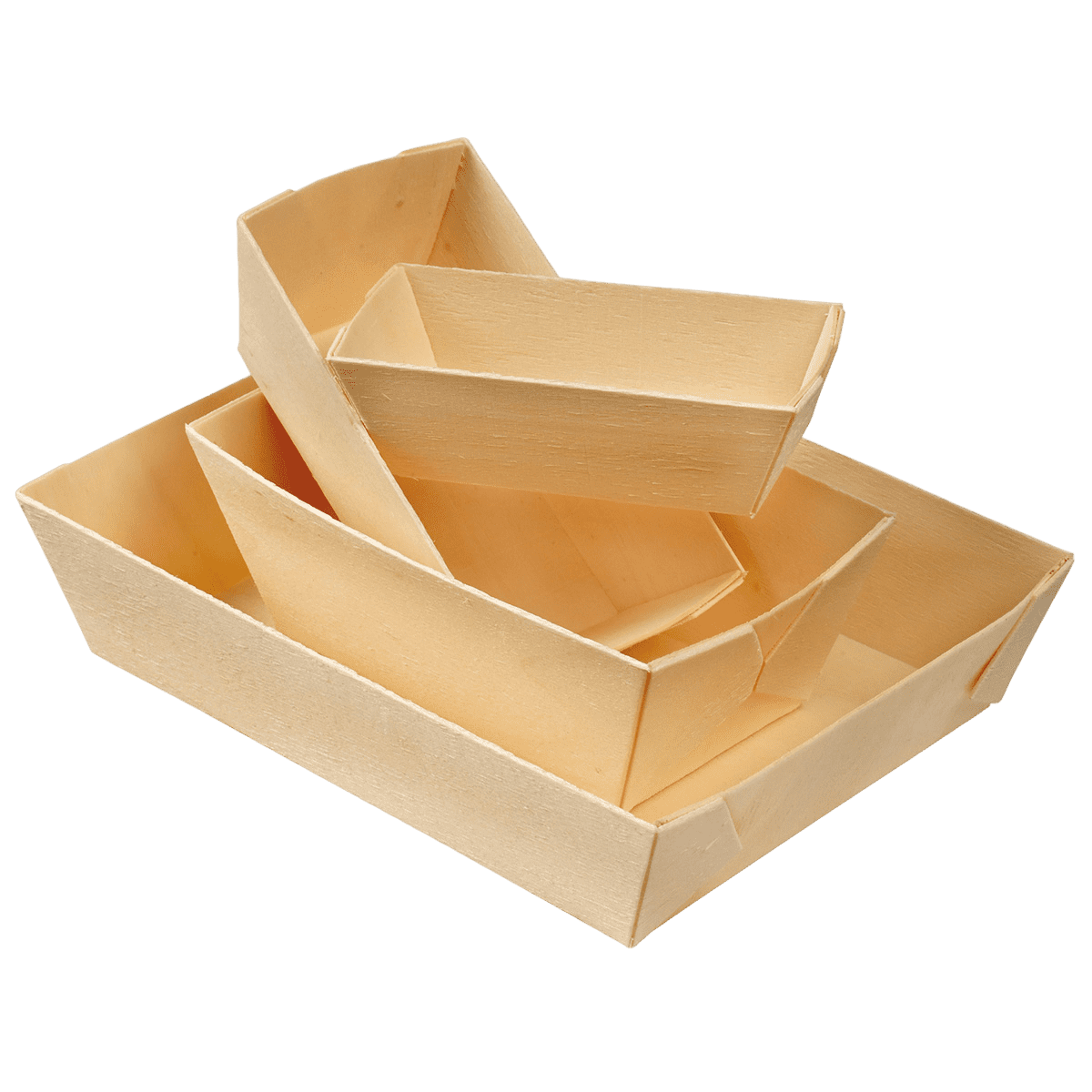 Barquette rectangle + papier cuisson 215 ml ｜ 200 Unité(s)
