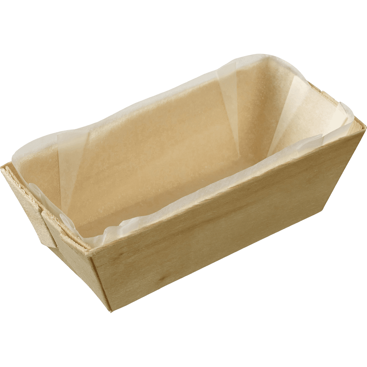 Barquette rectangle + papier cuisson 375 ml ｜ 150 Unité(s)