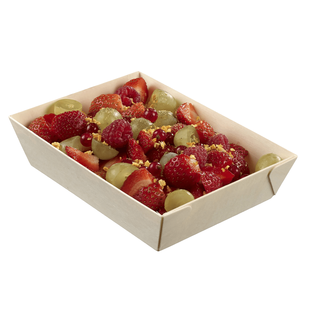 Barquette bois avec lamination + couvercle 1000 ml ｜ 150 Unité(s)