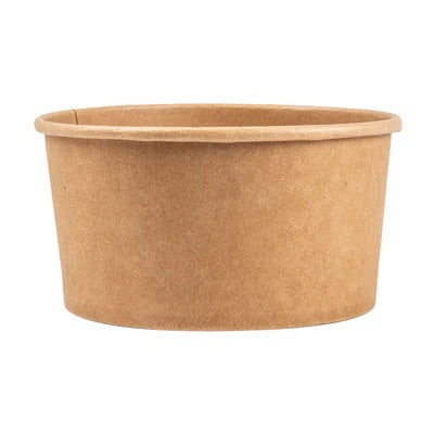 Saladier carton kraft rond 1000 mL | Carton de 300 unités