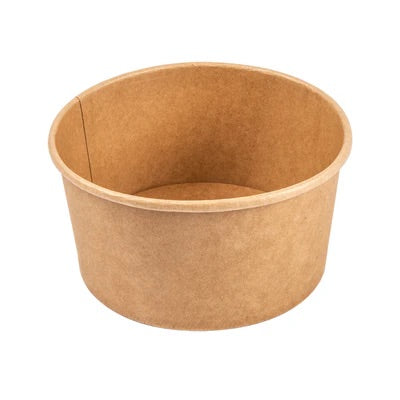Saladier carton kraft rond 1000 mL | Carton de 300 unités